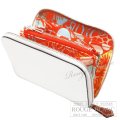 エルメス　アザップ　シルクイン　コンパクト　ニューホワイト　(内側 カプシーヌ)  ヴォーエバーカラー【新品】 HERMES Azap silk in Compact New white  (Inside Capucine) Veau Evercolor【NEW】