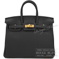 エルメス　バーキン25　黒　ブラック　トゴ　マットゴールド金具 【新品】 HERMES Birkin25 Black Togo Mat gold Buckle 【NEW】