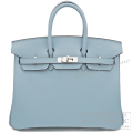 エルメス　バーキン25　ブルーラン　スイフト　シルバー金具　【新品】HERMES Birkin25 Bleu lin Swift Silver Buckle 【NEW】
