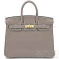 エルメス　バーキン25　エトゥープ　トゴ　ゴールド金具 【新品】　HERMES Birkin25 Etoupe Togo Gold Buckle 【NEW】