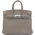 エルメス　バーキン25　エトゥープ　トゴ　シルバー金具　【新品】   HERMES Birkin25 Etoupe Togo Silver Buckle 【NEW】