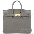 エルメス　バーキン25　グリメイヤー　トゴ　ゴールド金具　【新品】   HERMES Birkin25 Gris meyer Togo Gold Buckle 【NEW】