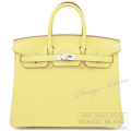 エルメス　バーキン25　ジョーヌプッサン　トゴ　シルバー金具 【新品】HERMES Birkin25 Jaune poussin Togo Silver Buckle 【NEW】