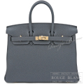 エルメス　バーキン25　グリミスティ　トゴ　シャンパンゴールド金具　【新品】   HERMES Birkin25 Gris misty Togo Champagne gold Buckle 【NEW】