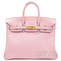 エルメス　バーキン25　ローズサクラ　スイフト　ゴールド金具 【中古】 HERMES Birkin25 Rose sakura Swift Gold Buckle 【USED】