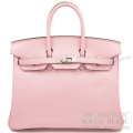 エルメス　バーキン25　ローズサクラ　スイフト　シルバー金具 【中古】 HERMES Birkin25 Rose sakura Swift Silver Buckle 【USED】