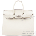 エルメス　バーキンセリエ25　ナタ　エプソン　シルバー金具 【新品】 HERMES Birkin sellier25 Nata Epsom Silver Buckle【NEW】