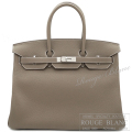 エルメス　バーキン35　エトゥープ　トゴ　シルバー金具　【新品】 HERMES Birkin35 Etoupe Togo Silver Buckle 【NEW】