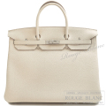 エルメス　バーキン40　クレ　トゴ　シルバー金具　【新品】 HERMES Birkin40 Craie Togo Silver Buckle 【NEW】