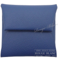 エルメス　バスティア　コインケース　ブルータイ　エプソン 【新品】HERMES Bastia Coin case  Bleu tie  Epsom【NEW】