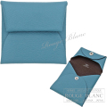 エルメス　バスティア　コインケース　ヴェルソ　ニューブルージーン×エベンヌ　シェーヴル 【新品】 HERMES Bastia Coincase Verso New bleu jean×Ebene Chevre 【NEW】