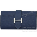 エルメス　ベアンキーケース　4連　ブルーネイビー　エプソン　シルバー金具 【新品】 HERMES Bearn Keycase4 Bleu navy Epsom Silver Buckle【NEW】