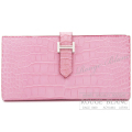 エルメス　ベアンスフレ　ピンク　クロコダイル　アリゲーター　マット　シルバー金具　【新品】 HERMES Bearn with Gusset Pink Crocodile Alligator Mat Silvrer Buckle 【NEW】