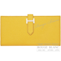 エルメス　ベアンスフレ　サン　シェーヴル　シルバー金具 【新品】 HERMES Wallet Bearn with Gusset Sun Chevre Silver Buckle 【NEW】