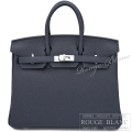 エルメス　バーキン25　ブルーニュイ　トゴ　シルバー金具　【新品】   HERMES Birkin25 Bleu Nuit Togo Silver Buckle 【NEW】