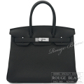 エルメス　バーキン30　黒　ブラック　トゴ　シルバー金具 【新品】 HERMES Birkin30 Black Togo Silver Buckle 【NEW】