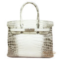 エルメス　バーキン30　ヒマラヤ　クロコダイル　ニロティカスマット　シルバー金具　【中古】 HERMES Birkin30 Himalaya Crocodile Niloticus Silver Buckle 【USED】