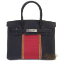 エルメス　バーキンクラブ30　インディゴブルー　S金具 【新品】 HERMES BirkinClub30 Indigo Blue  Silver Buckle 【NEW】