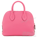 エルメス　ボリード1923　ミニ　ローズリップスティック　ヴォーエバーカラー　シルバー金具 【新品】 HERMES Bolide1923 Mini Rose lipstick Veau Evercolor Silver Buckle【NEW】