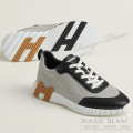 エルメス　メンズ　スニーカー　”バウンシング” 　プリュノワール×ブラック　#40 1/2 【新品】 HERMES  Men's Sneaker "Bouncing" Prunoir×Black 【NEW】