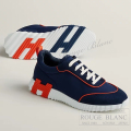 エルメス　メンズ　スニーカー　”バウンシング” 　マリン×オレンジ　#41 1/2 【新品】 HERMES  Men's Sneaker "Bouncing" Marine×Orange 【NEW】