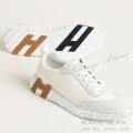 エルメス　スニーカー　”バウンシング” 　ホワイト×ベージュ×ブラック　#37 1/2 【新品】 HERMES  Sneaker "Bouncing" White×Beige×Black【NEW】