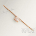 エルメス　ブレスレット　”エルメス・クルー・ドゥ・H”  PM　ローズゴールド×ダイヤモンド　#15【新品】 HERMES Bracelet "Cloud H" Rose gold ×Diamond 【NEW】