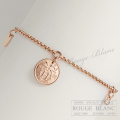 エルメス　ブレスレット　エクスリブリスPM　ローズゴールド　ST【新品】 HERMES Bracelet Exlibris PM Rose gold【NEW】