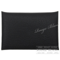 エルメス　カルヴィ　カードケース　名刺入れ　ブラック　黒　シェーヴル 【新品】 HERMES Calvi (Cardcase) Black Chevre【NEW】