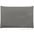 エルメス　カルヴィ　カードケース　名刺入れ　グリメイヤー　ヴォーエバーカラー　【新品】 HERMES Calvi Cardcase Gris meyer Veau Evercolor 【NEW】