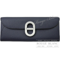 エルメス　マイヨン トゥーゴー　シェーヌダンクル　ブルーインディゴ　エプソン　シルバー金具　【新品】　HERMES Maillon To Go wallet Chaine d'Ancre Bleu indigo Epsom Silver Buckle 【NEW】