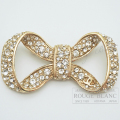 シャネル　B12P　ブローチ　リボン　ラインストーン　ゴールド　【中古】　CHANEL Broach  Gold 【USED】