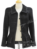 シャネル　ツイードジャケット　ブラック×シルバー　#34　09A　P36341　タグ付　【新品同様】  CHANEL Tweed Jacket Black×Silver 【USED】