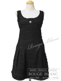 シャネル　ノースリーブワンピース　ブラック　黒　#36　17P　タグ付　【未使用品】  CHANEL No-sleeve One piece Dress Black 【UNUSED】
