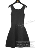 シャネル　ノースリーブ　ニットワンピース　ブラック　黒　#34　15P　【新品同様】 CHANEL  No-sleeve Knit One piece Dress Black 【USED】