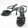 シャネル　カメリアサンダル　黒　ブラック　#37　ココマーク　24P　G45495　【新品】　CHANEL Camellia Sandal Black 【NEW】