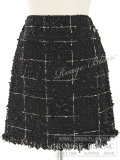 シャネル　2022　リボンツイードスカート　ブラック×ホワイト　#36　P71899　【新品同様】 CHANEL Ribbon Tweed skirt Black×White 【USED】