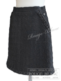 シャネル　ツイードスカート　ブラック　#34　【中古】 CHANEL Tweed skirt Black 【USED】