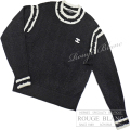 シャネル　22C　長袖セーター　ニット　ブラック×ホワイト　#34　P72090　【未使用品】 CHANEL Knit Sweater Black×White 【UNUSED】