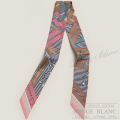 エルメス　ツイリースカーフ　"馬銜・シュミーズ"　ヴューローズ×グレー×キャメル　【新品】HERMES Twilly Scarf  "Mors a Jouets Chemise" Vieux rose×Gris×Camel 【NEW】