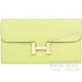 エルメス　コンスタンスロング　トゥーゴー　ジョーヌブルジョン　クロコダイル　アリゲーターマット　ゴールド金具  【新品】HERMES Constance long To Go Jaune bourgeon Crocodile Alligator Mat Gold Buckle【NEW】