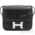 エルメス　コンスタンスミニ　ブラック　黒　リザード　シルバー金具　ショルダーバッグ　【新品】　HERMES Constance mini Black Lizard Silver Buckle 【NEW】