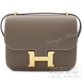 エルメス　コンスタンスミニ　ミラー/ミロワール　エトゥープ　エプソン　ゴールド金具　ショルダーバッグ 【新品】HERMES Constance mini Miroir Etoupe Epsom Gold Buckle 【NEW】