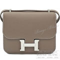 エルメス　コンスタンスミニ　ミラー/ミロワール　エトゥープ　エプソン　シルバー金具　ショルダーバッグ 【新品】HERMES Constance mini Miroir Etoupe Epsom Champagne Silver Buckle【NEW】