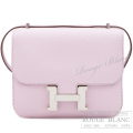 エルメス　コンスタンスミニ　ミラー/ミロワール　モーヴペール　シェーヴル　シルバー金具　ショルダーバッグ 【新品】 HERMES Constance mini Miroir Mauve Pale Chevre Silver Buckle【NEW】