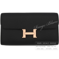 エルメス　コンスタンスロング　トゥーゴー　ブラック　エプソン　ローズゴールド金具  【新品】HERMES Constance long To Go Black Epsom Rose Gold Buckle 【NEW】