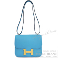 エルメス　ミニコンスタンス　ブルードノール　スイフト　ゴールド金具　ショルダーバッグ　【新品】　HERMES Mini constance Blue du nord Swift Gold Buckle 【NEW】