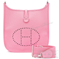 エルメス　エヴリン3　PM/29　ローズコンフェッティ　エプソン　シルバー金具　【未使用品】 Hermes Evelyne3 PM/29 Rose confetti Epsom Buckle Silver 【UNUSED】