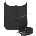 エルメス　エヴリン　TPM/16　アマゾン　黒　ブラック　トリヨンクレマンス　シルバー金具　【中古】　HERMES  Evelyne TPM/16 Amazon Black Taurillon Clemence Silver Buckle 【USED】