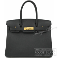 エルメス　バーキン30　ブラック　エプソン　ゴールド金具 【中古】 HERMES Birkin30 Black Epsom Gold Buckle【USED】